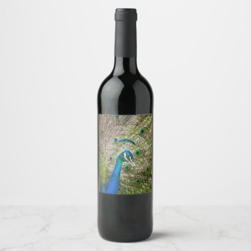 Peacock Wine Label
