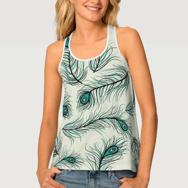 Peacock Women's Tank Top (Front)