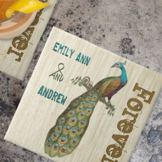 Peacock Wood Grain Forever Anniversary Tile