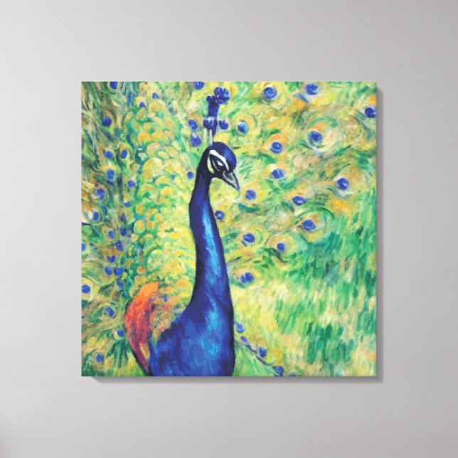 Peacock - Wrapped Canvas Print (Front)