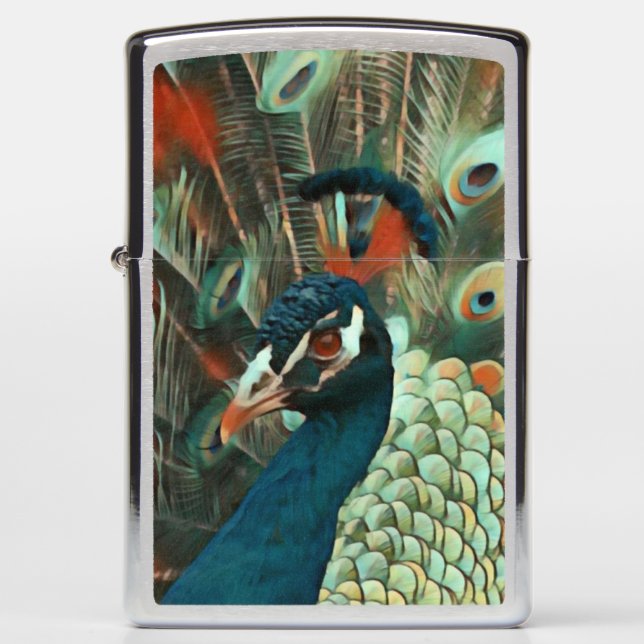 Peacock Zippo Lighter (Front)