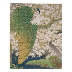 Peacocks and Cherry Tree (1925) Jigsaw Puzzle