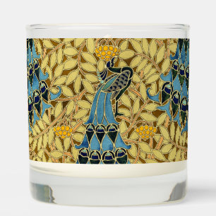 Peacocks Birds Rowan Trees Art Nouveau Scented Candle