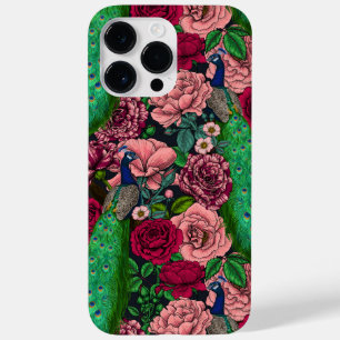 Peacocks in the rose garden 2 Case-Mate iPhone 14 pro max case