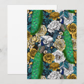 Peacocks in the rose garden 3 (Front/Back)