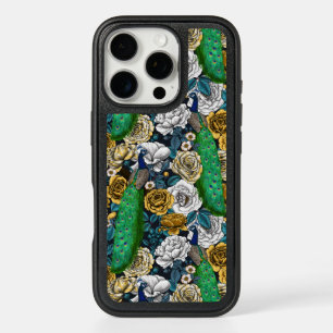 Peacocks in the rose garden 3 iPhone 16 pro case