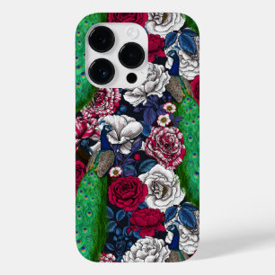 Peacocks in the rose garden Case-Mate iPhone 14 pro case
