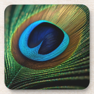 Peacock's Jewel Beverage Coaster