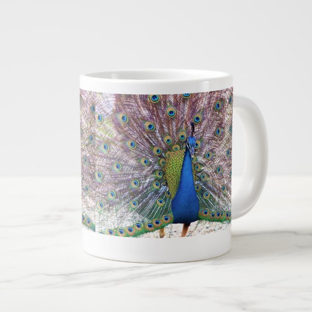 Peacocks Jumbo Mug (Front Right)