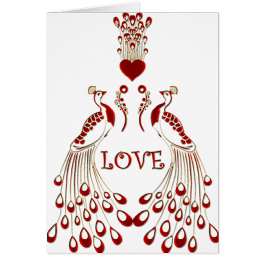 Peacocks Love Cards (Front)