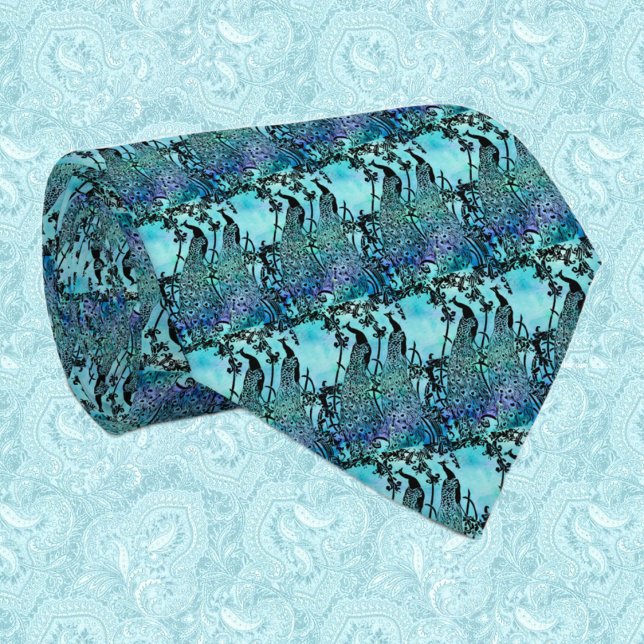 Peacocks Neck Tie (Creator Uploaded)