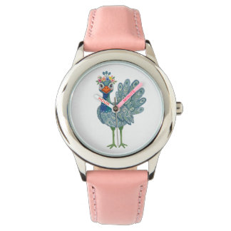 Peahen Flower Crown Watch
