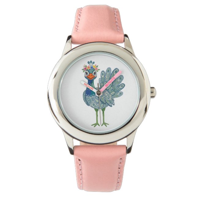 Peahen Flower Crown Watch (Front)