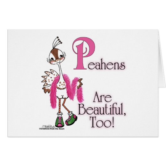 Peahens Are Beautiful, Too! (Front Horizontal)