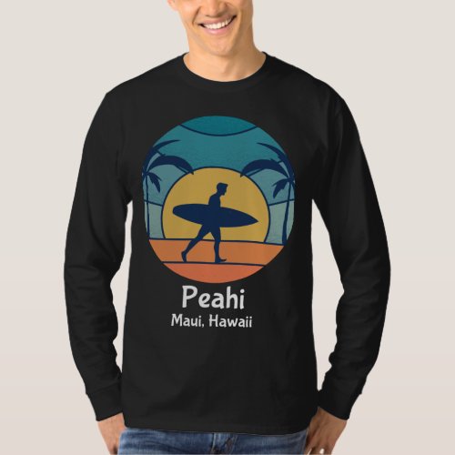Peahi Maui Hawaii Peahi Surfing Vintage Surfer T_Shirt