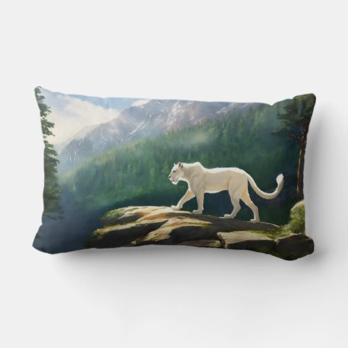 Peak_a_Boo Lynx Tee Lumbar Pillow