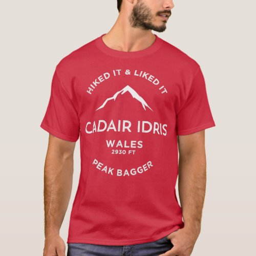 Peak Bagging Cadair Idris Wales T_Shirt