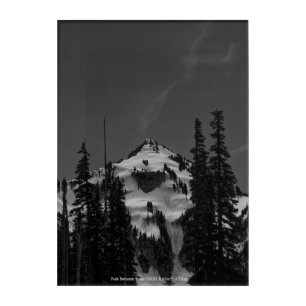 Peak Between Trees Acrylic Print