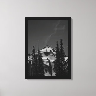 Peak Between Trees Canvas Print