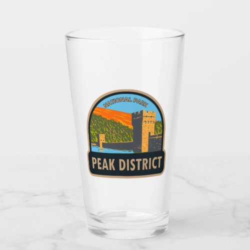 Peak District National Park England Vintage  Glass