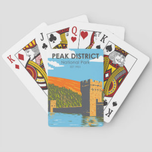 Peak District National Park England Vintage Poker Cards