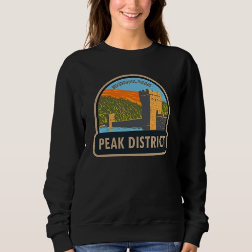 Peak District National Park England Vintage  Sweatshirt