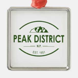 Peak District National Park Metal Ornament