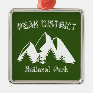 Peak District National Park Metal Ornament