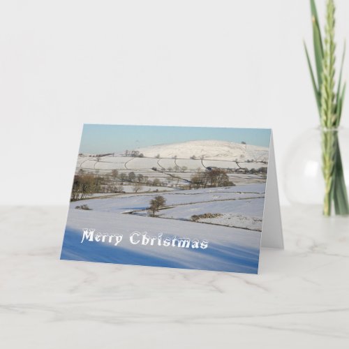 Peak District snow scene Holiday Card