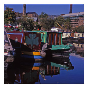 Peak Forest Canal Derbyshire England Poster