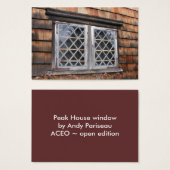 Peak House Window ~ ATC (Front & Back)