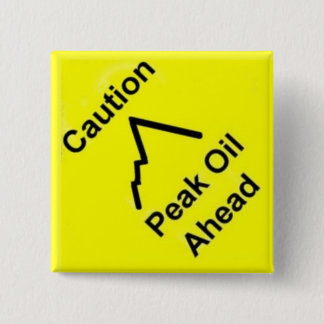 Peak Oil Chart Pinback Button