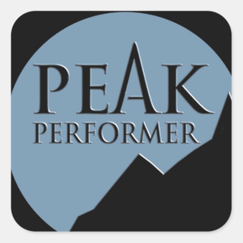 Peak performer business team building sticker