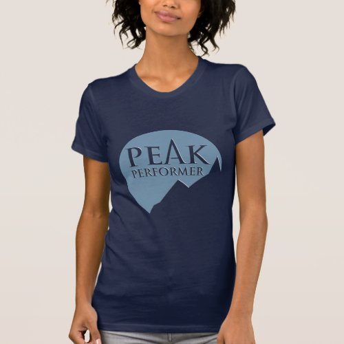 Peak Performer ladies logo blue t_shirt