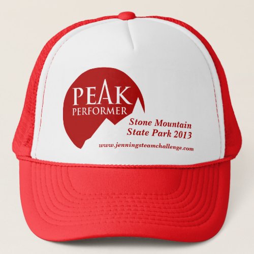 Peak Performer mens logo red promotion cap