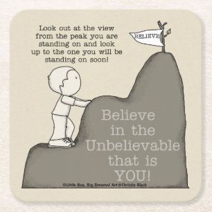 Peak to Peak Square Paper Coaster