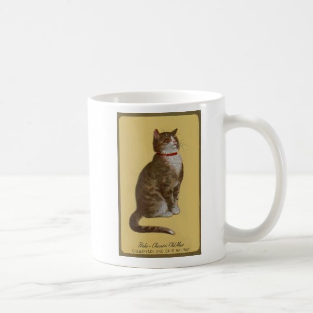 Peake, Chessie’s Old Man tomcat tabby cat Coffee Mug (Right)