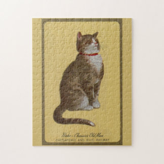 Peake, Chessie’s Old Man tomcat tabby cat Jigsaw Puzzle