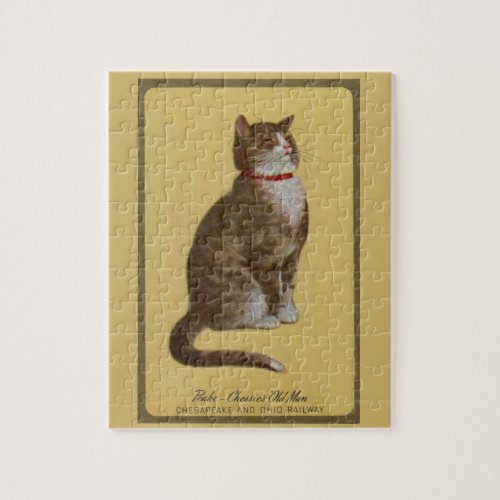 Peake Chessies Old Man tomcat tabby cat Jigsaw Puzzle