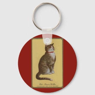 Peake, Chessie’s Old Man tomcat tabby cat Keychain