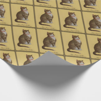 Peake, Chessie’s Old Man tomcat tabby cat Wrapping Paper