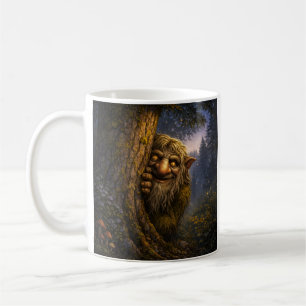 Peaking Norwegian Troll, Coffee Mug