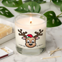 Peaking Reindeer Candles