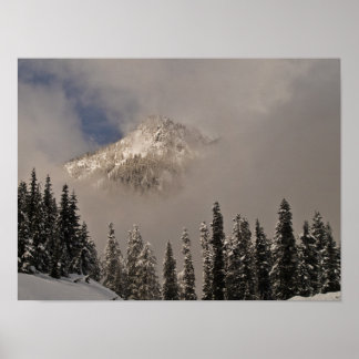 Peaking through the clouds poster