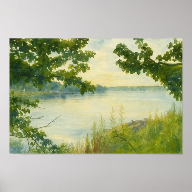 Peaking Through The Trees Poster (Front)