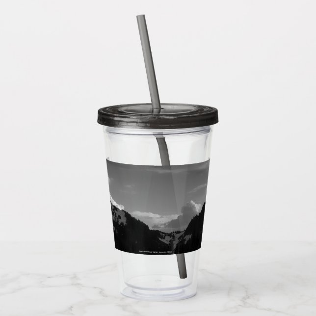 Peaks and Clouds Acrylic Tumbler (Left)