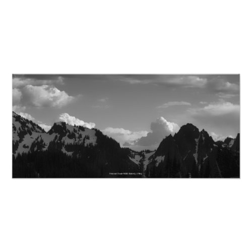 Peaks and Clouds Photo Print