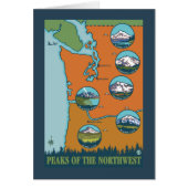 Peaks of the Northwest - 5 Different Mountains (Front)