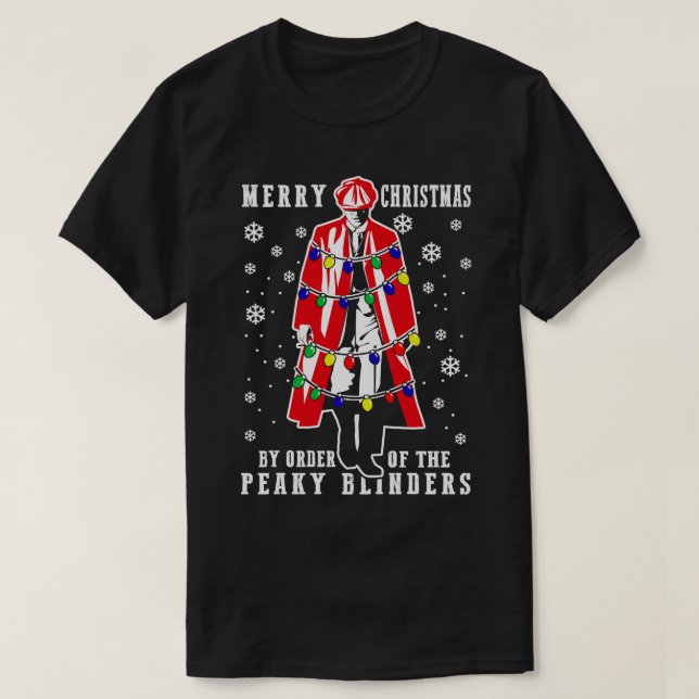 Peaky Blinders Christmas T-Shirt (Design Front)