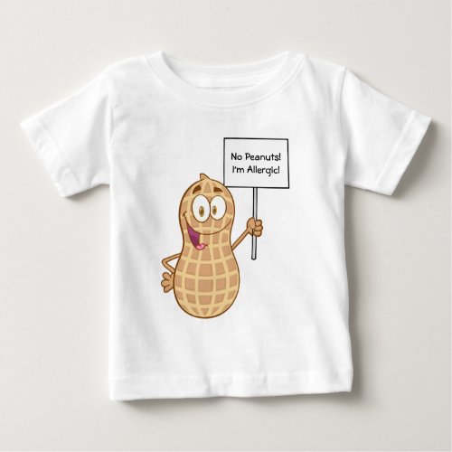 Peanut Allergy 2 customizable Baby T_Shirt